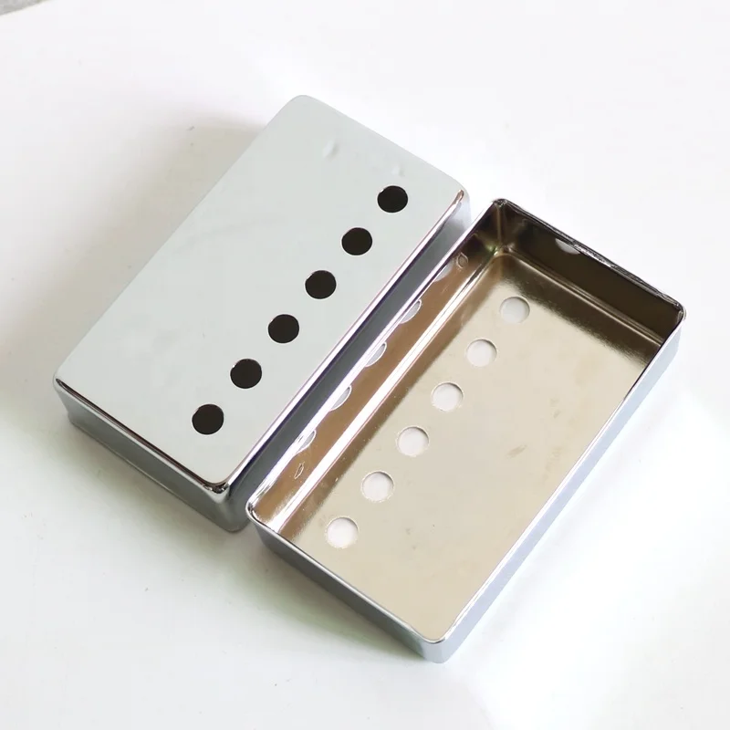 Donlis Alnico Magnet Brass Baseplate Humbucking LP Guitar Pickup Kits with Brass Cover in Nickel Chrome Colors