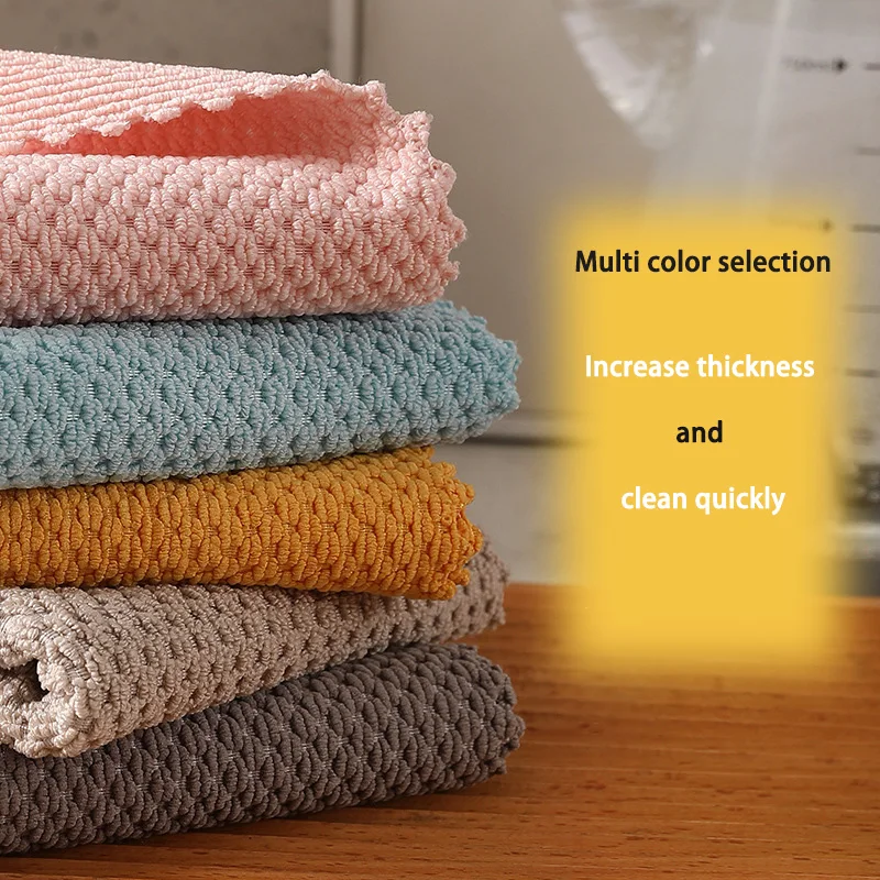 Factory wholesale corn kernel cleaning cloths microfiber glasses Lint-Free Streak-Free Cleaning Cloths for Kitchen Home Office