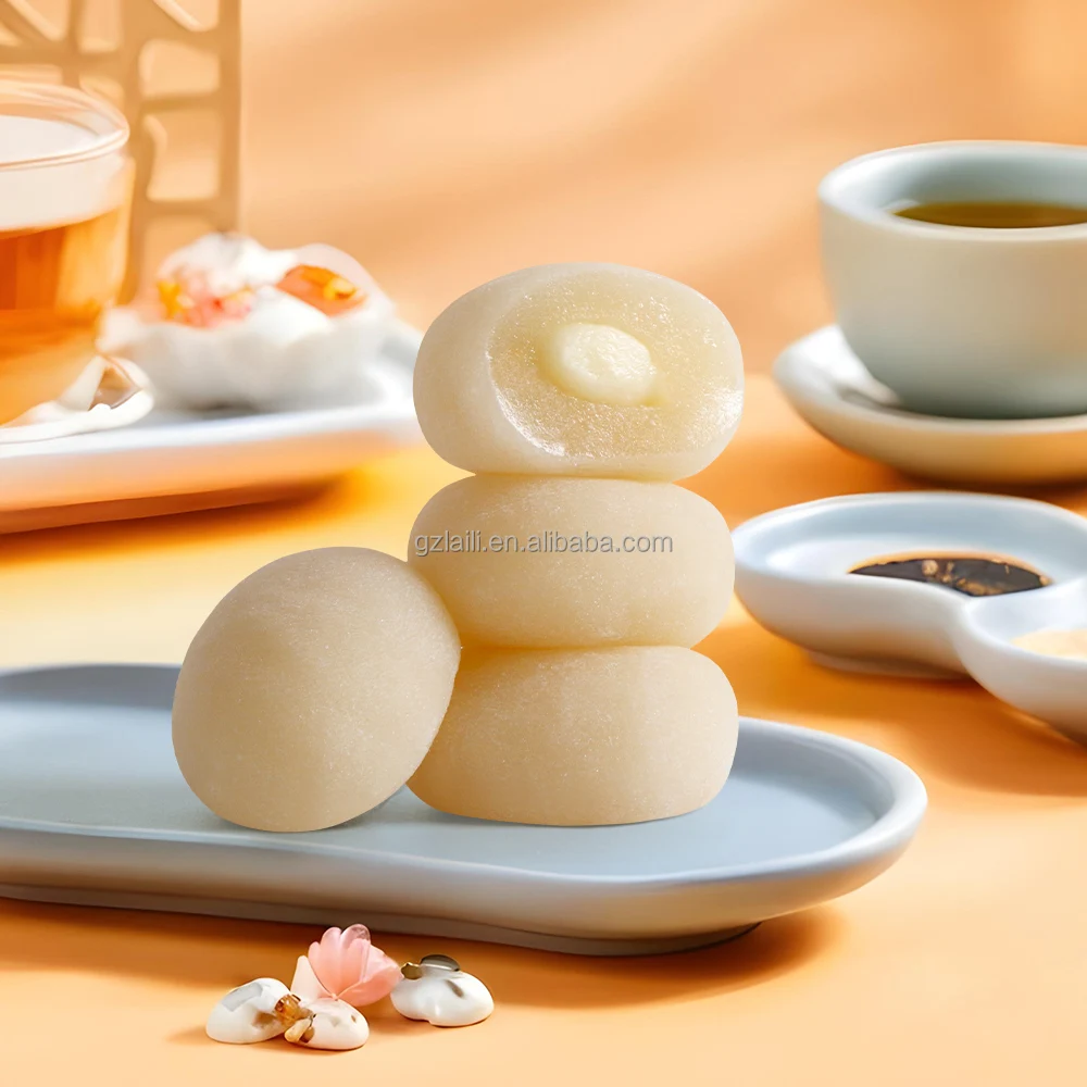 Factory Sandwich with Sweet Grain Snacks Desserts Japanese Mochi Coconut milk flavor Rice Cakes Desserts