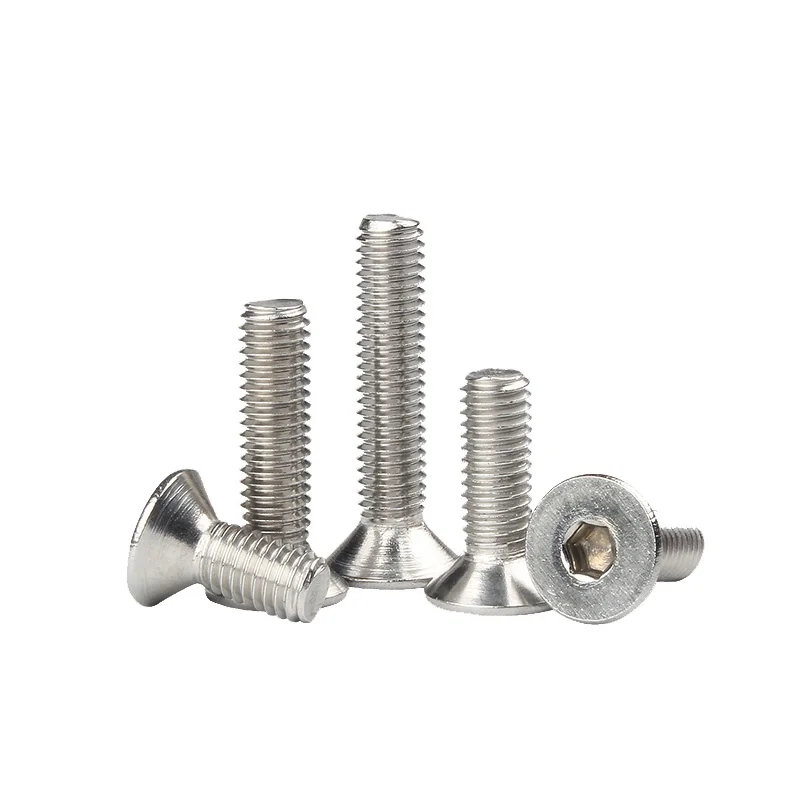 Сделано в Китае высокое качество 304 нержавеющая сталь потайные шестигранные винты болты M3 M4 M5 M6 M8 M10 M12