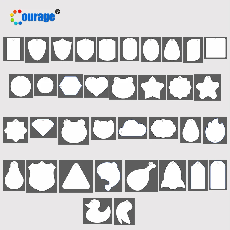 wholesale aluminum material metal sublimation blank keychain custom logo