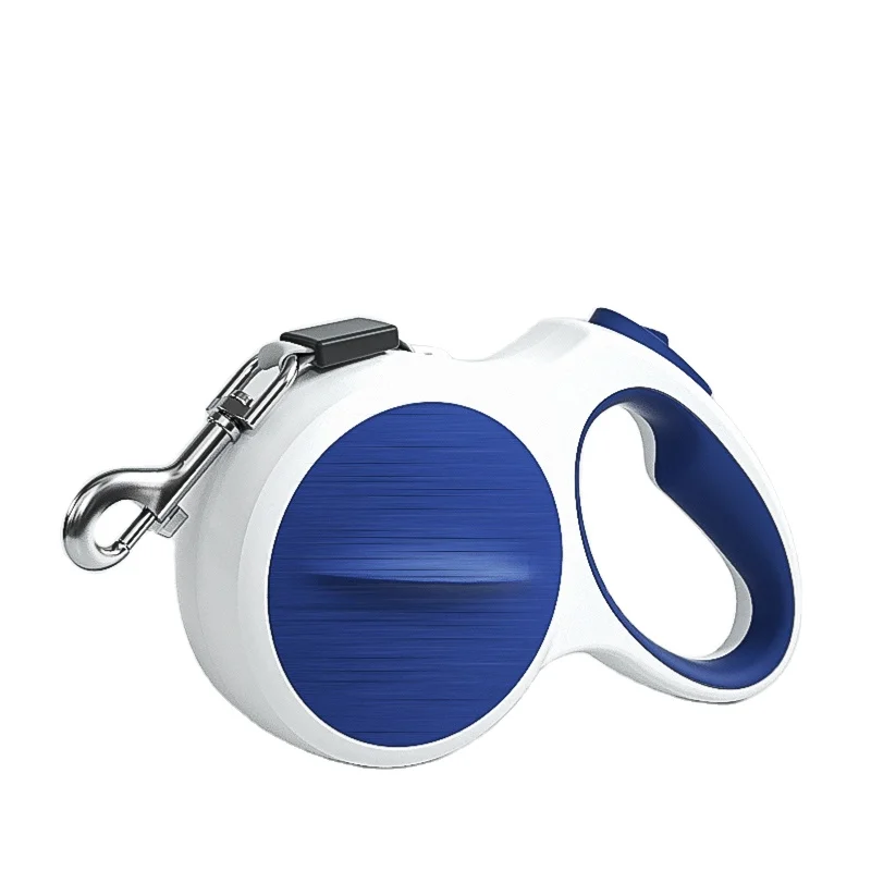 2023 New Patented AUTO BRAKE 5 Meter 30kg Reflective Belt Cerramic Entrance Dog Retractable Leash For Large Breed Dogs