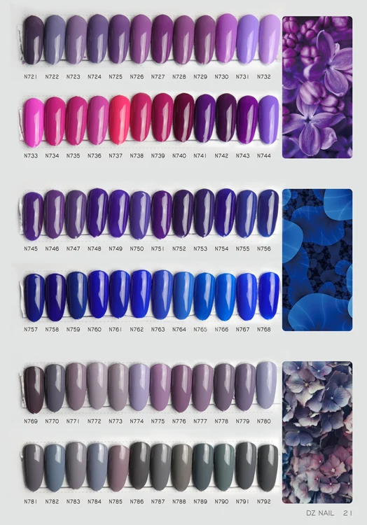 2024 DZ NAIL NEW Color Gel Polish Custom Private Label High Pigment gel polish colour uv gel nail polish