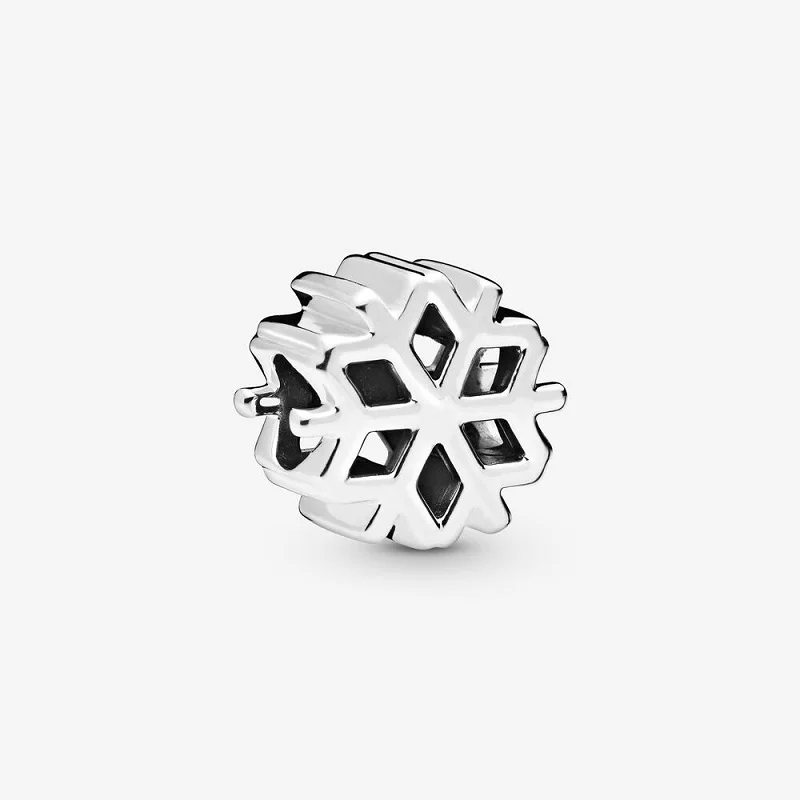 
Polished Snowflake Charm uniqueness and rarity symmetric openwork design geometric reimagining of a traditional snowflake bead 
