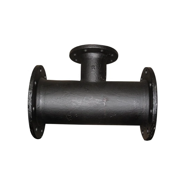 Big Size ISO2531,EN545 Ductile Iron Pipe FIttings Equal Tee All Flanged Tee