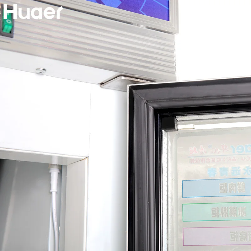 commercial vertical ice cream display upright 5 glass door freezer