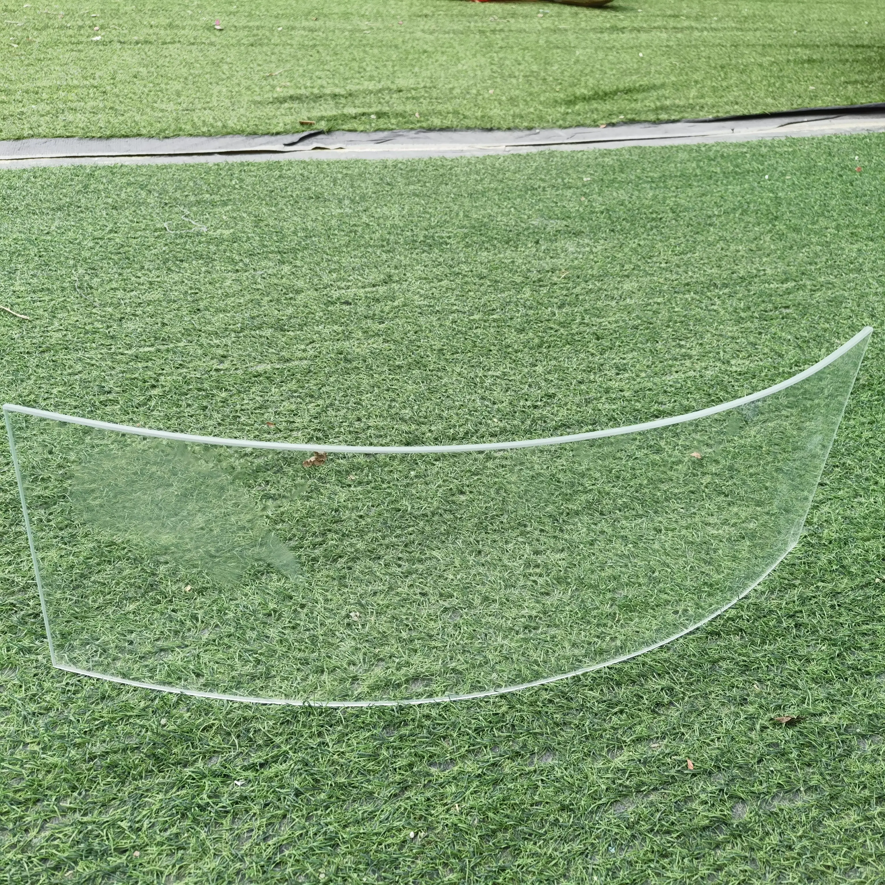 Hight quality hot sales curved glass for shopping mall guardrail curved tempered glass