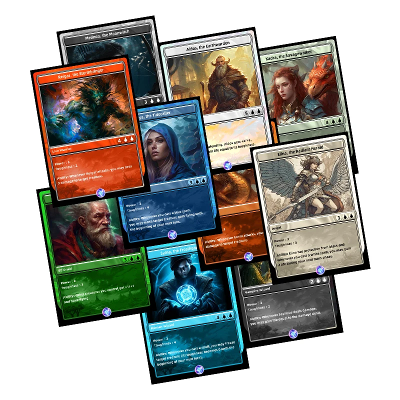 Wholesale custom game cards high quality printed collectible cards