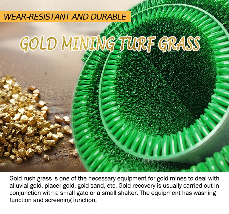 Graceline Top Quality Magical Grass 24mm/26mm Alluvial Gold Plastic Gold Mining Vortex grass