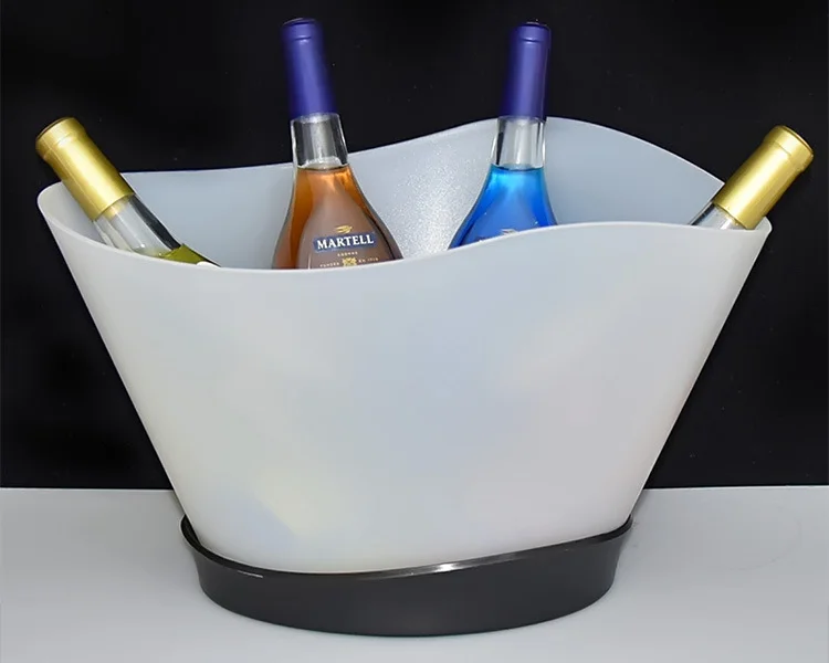 Champagne Wine Beer Container Wine Ice Bucket Ice Buckets Beverage Tubs Multi Colors Changing RGB Ice Bucket