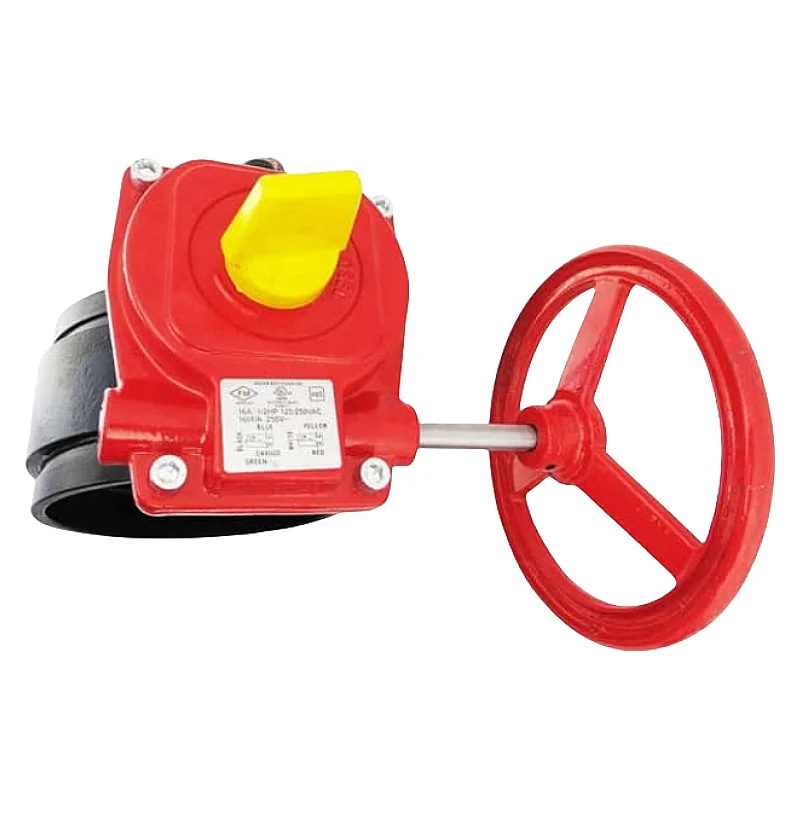 Water groove fire signal butterfly valve Fire Fighting Fire Hydrant Grooved Manual Butterfly Valve