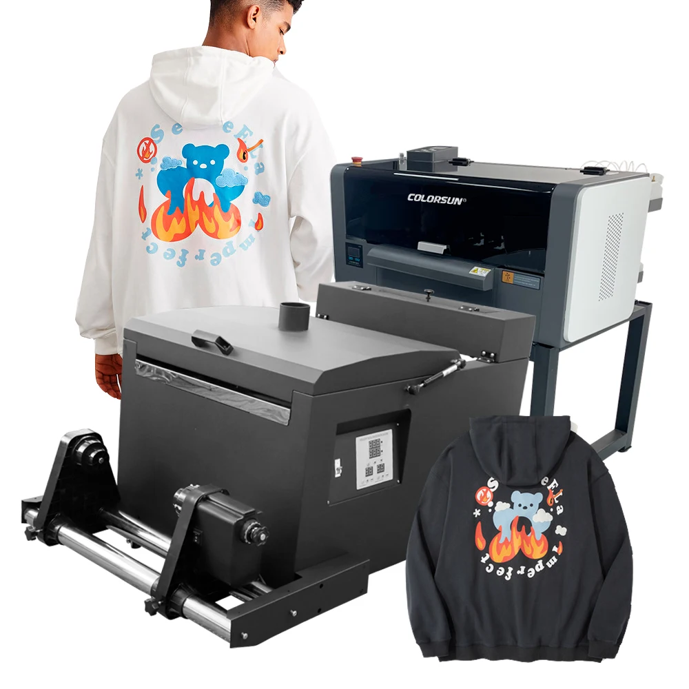 Colorsun 42CM XP600 DTF printer impresoras dtf  T-shirt Printer With Automatic DTF Shaker