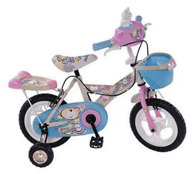 Aluminum steel Double disc brake Age 5 kid bikes With auxiliary wheels