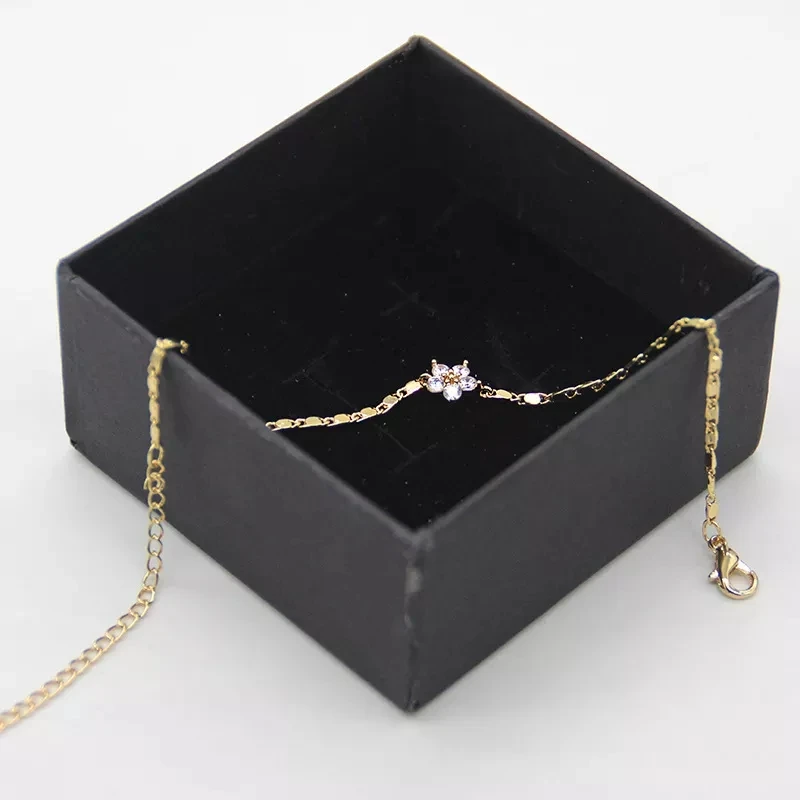 Ready to ship gold plated heart zircon bracelet jewelry adjustable stainless steel zircon bracelet for women