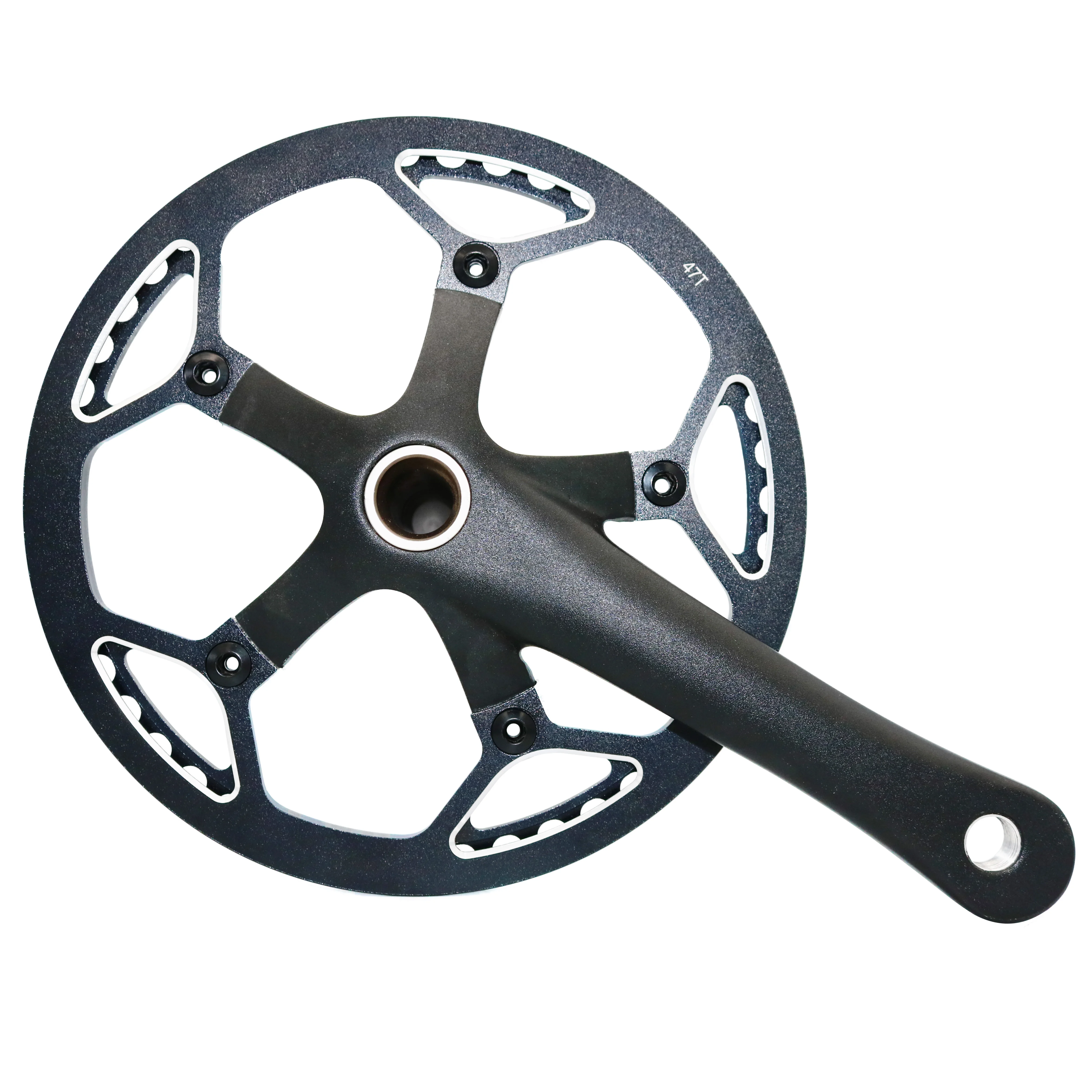 Hot Sell  Cnc Driveline Road Folding Bike Crankset Bicycle Crank Arm 53t Single Speed Amazon hot Crankset