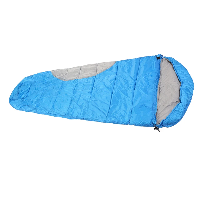 hollow fiber warm mummy sleeping bag for camping