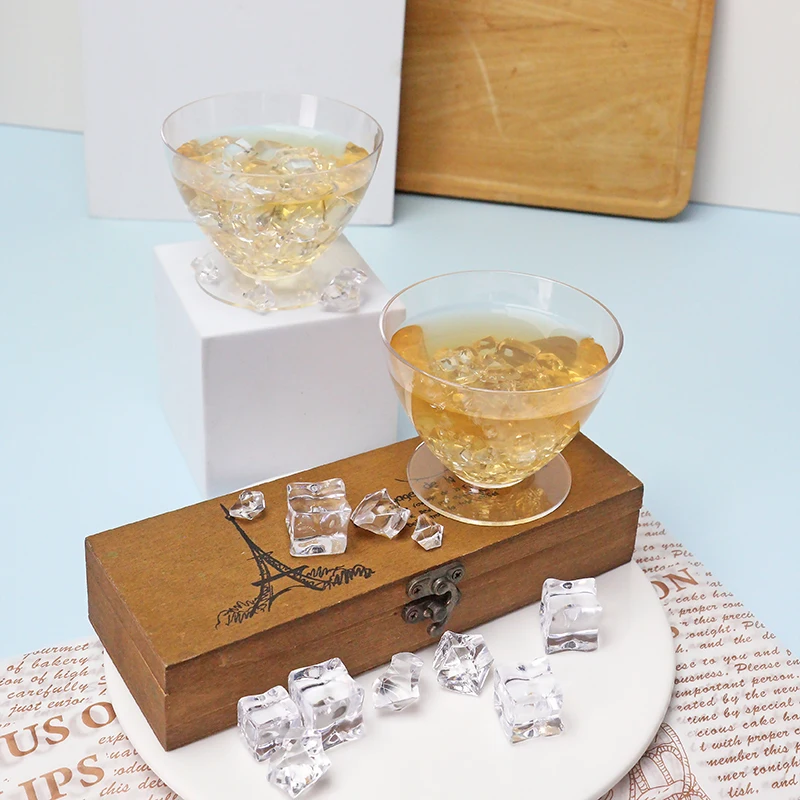 Hot sales clear Plastic Goblet Cups  disposable plastic dessert cup