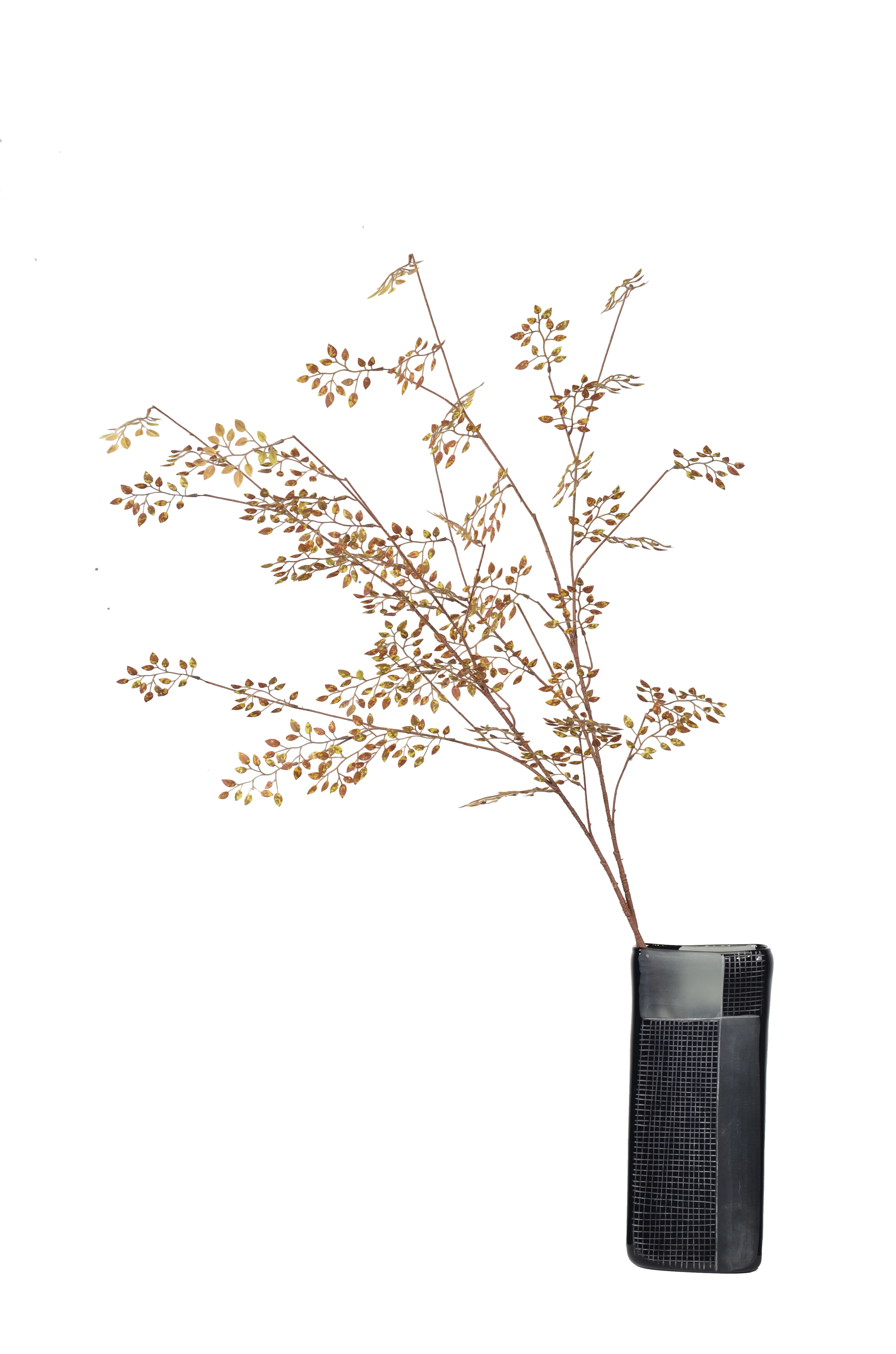 Nifloral Modern Design Plant Single Branch Long Stem Artificial Melon Seed Leaf for Indoor Decoration