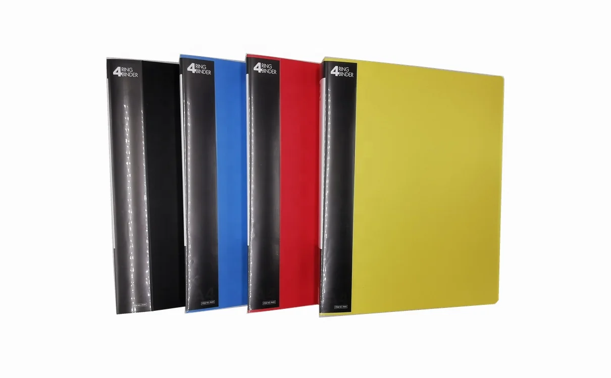 Лидер продаж, Оптовая поставка, папка для бумаг A4 30 мм с 4-уплотнительными кольцами и внутренним карманом, новый материал