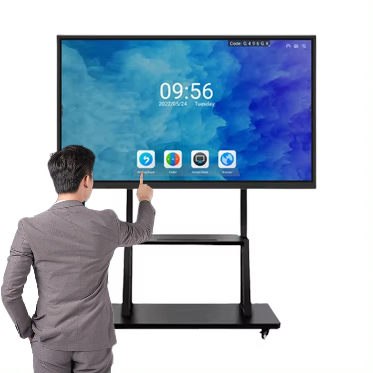 INGSCREEN 55 65 75 86 98 100 дюймов цифровой 4K дисплей Интерактивная плоская панель мульти сенсорный экран Смарт-доска