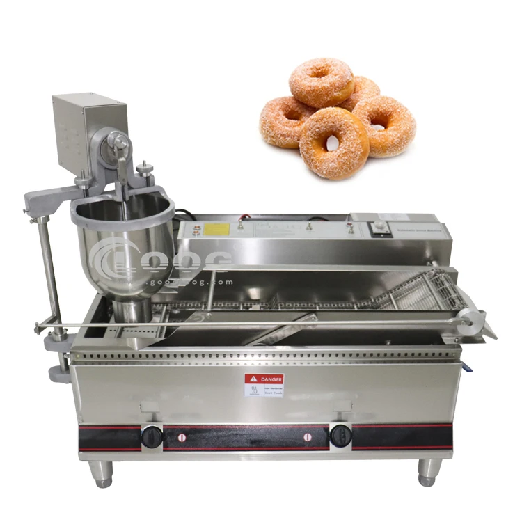 Commercial Fast Food Equipment  Full Automatic Gas Donuts Machine 2 Row Gas Donuts Maker Fryer With Import Japanese CKC Timer