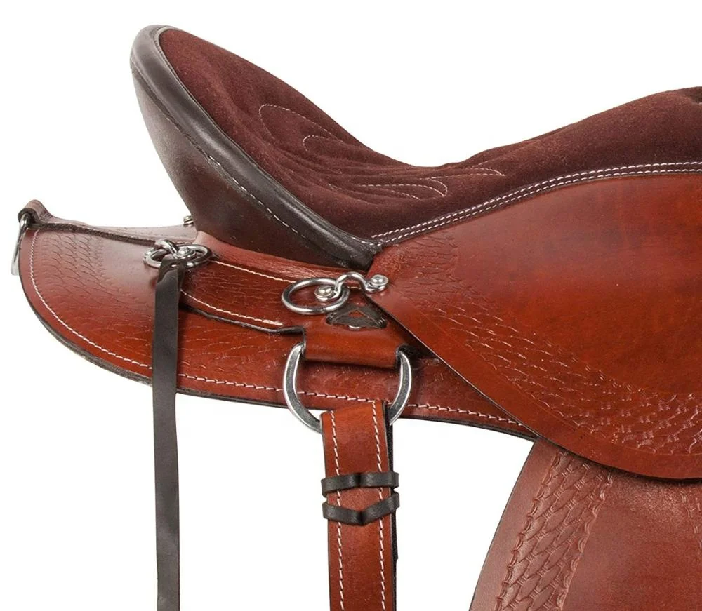Close Contact Brown Western Pleasure Trail Endurance Barrel Extra Wide Quarter Horse Saddlery Hand Carved Leather Tack Set