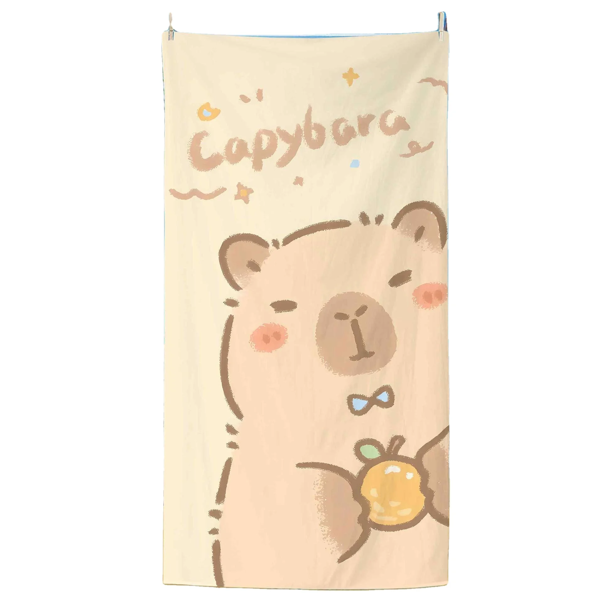 Kapi Bara Kids Beach Towel Cute Dolphin Water Cartoon Pattern Quick-Drying Bath Towel Explosion Print Beach Towels Wholesale