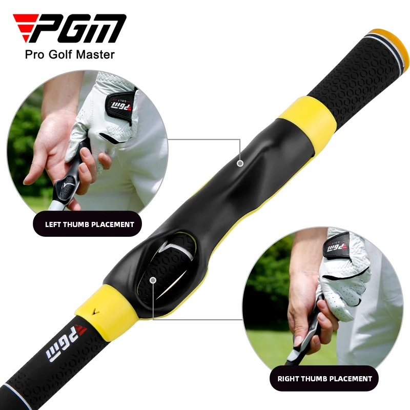 PGM JZQ029 custom logo golf grip corrector training aid rubber practice golf grip trainer