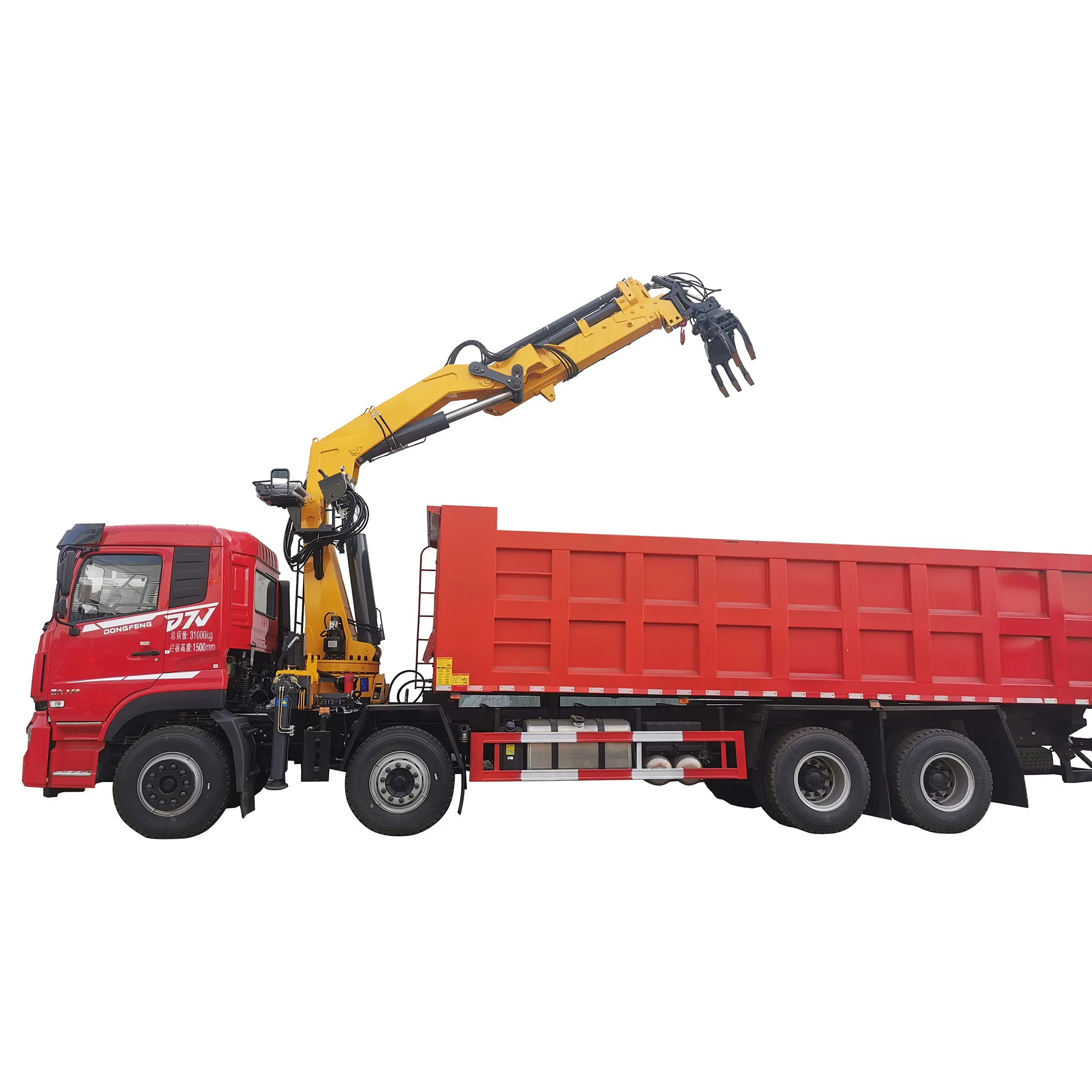Hydraulic Arm Forest Crane Supplier Hydraulic System Provided Low Price Diesel1500KG Steel Grab Materials Crane