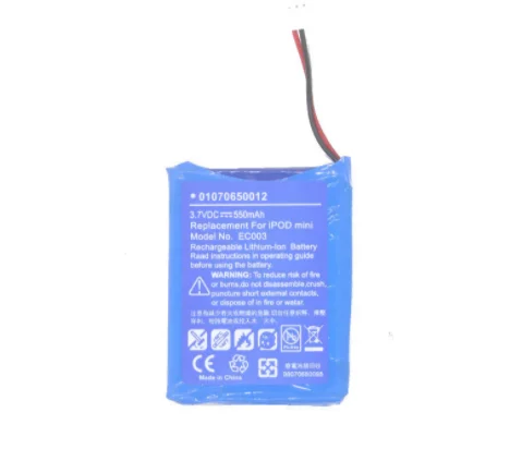 Аккумулятор 550 мАч для iPod Mini EC003 EC007 M9804 M9801 M9802 M9806 W065 M9807 A1051 M9805 4 Гб MP3/4 1 2