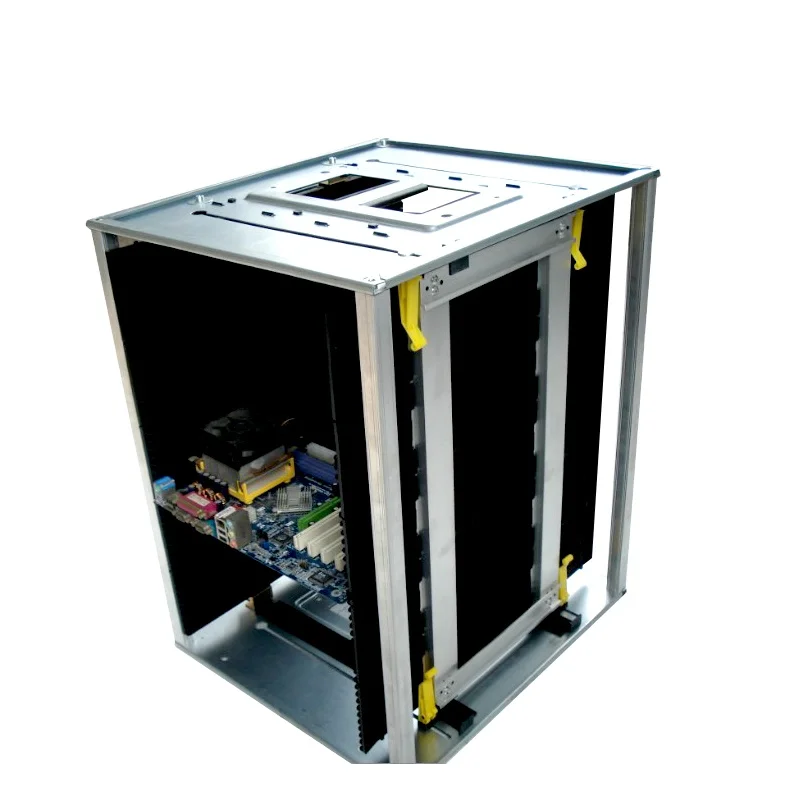 Leenol Custom Logo SMT ESD PCB Magazine Circulation Rack for PCB Storage