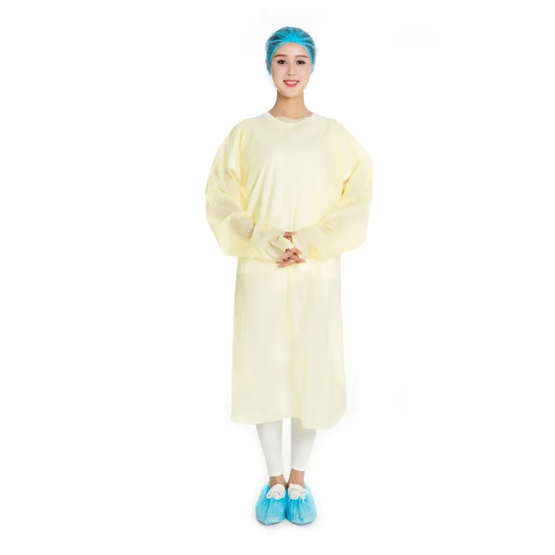 Disposable Protective Isolation Gown Waterproof Apron CPE Plastic Gown