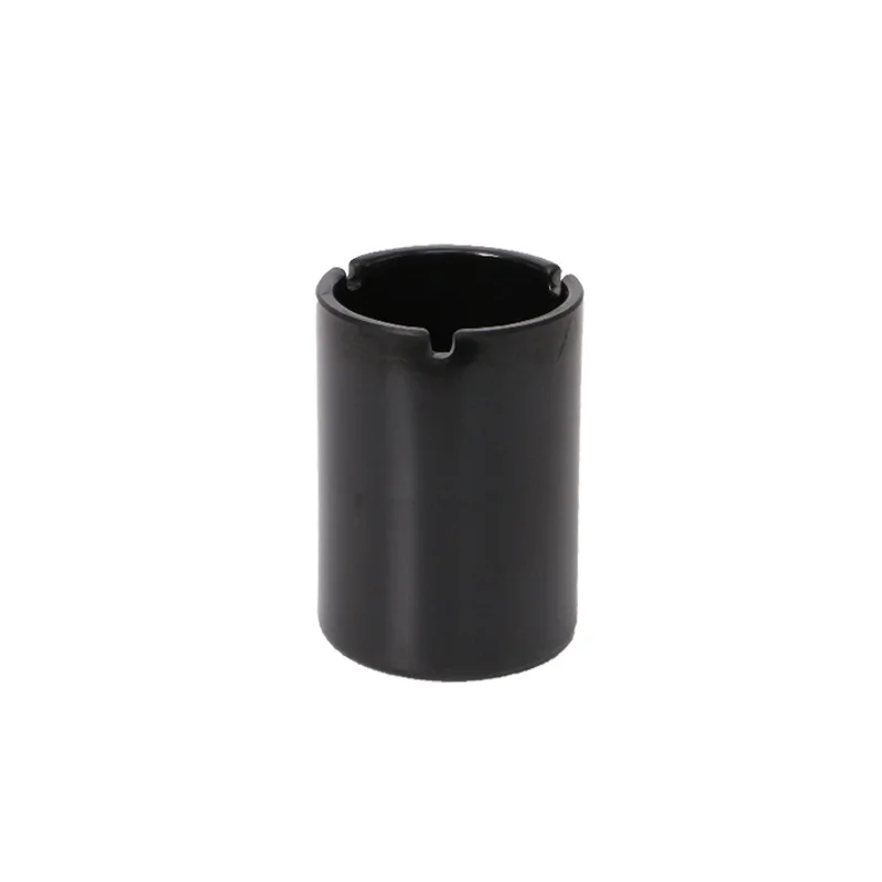 Wholesale high quality easy clean multiple specifications black square/ round cigar ashtray resin melamine ashtray custom