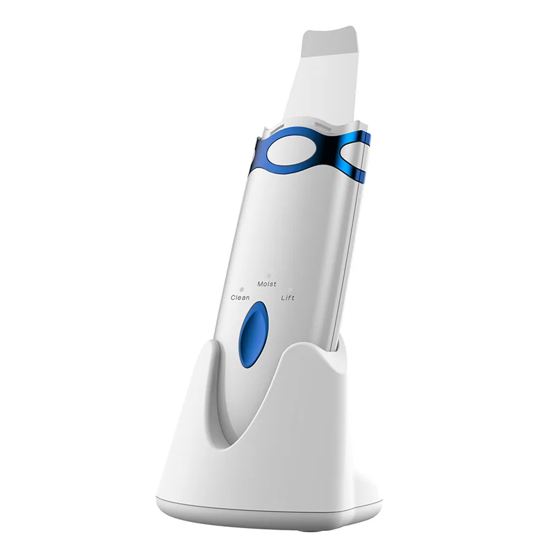 USB Charging Handheld Facial Lifting Ultrasonic Skin Scrubber With EMS Microcurrent Function