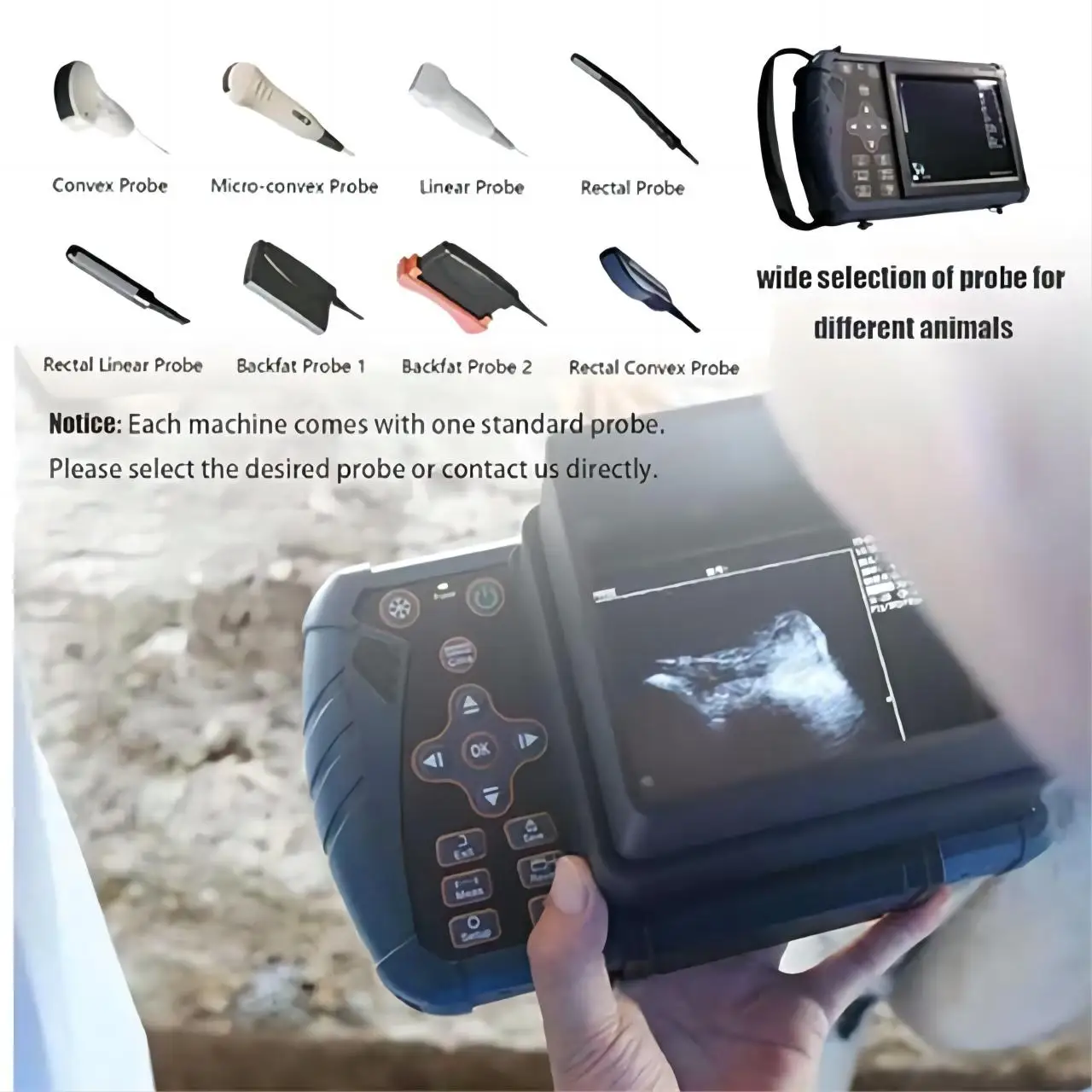 Dawei Vet Equipment Animal Ultrasound Machine Price Veterinary Ultrasound Scan Machine For Sale