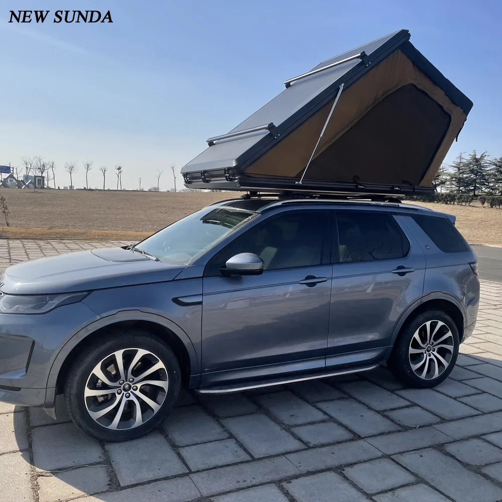 Suitable for Photography Scouting Concealed Aluminum Triangle Hard Shell Rooftop Tent