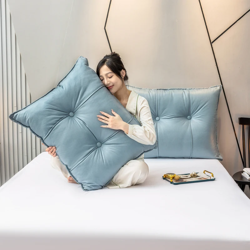 Top selling Washable Classical Soft Comfortable Bed Backrest Artifact Rectangular Bedside Pillow