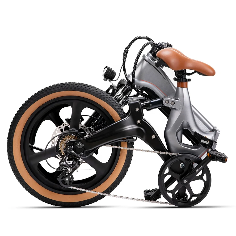 JIMOVE New Design 20inch Magnesium Alloy Portable Full Suspension Ebike for Adult Lithium Battery 48V 350W Electric Folding Bike