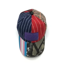 custom colorful mixed material unstructured fleece wool blend baseball cap with loop patch