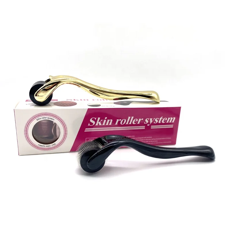 New Hot Selling 540 Derma Rolling Stainless Steel Titanium Needles Skin Microneedle Derma Roller for Facial Massage