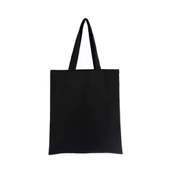 Wholesale Custom Print Logo Cheap Reusable Shopping Bags Plain White Blank Cotton Canvas Tote Bag