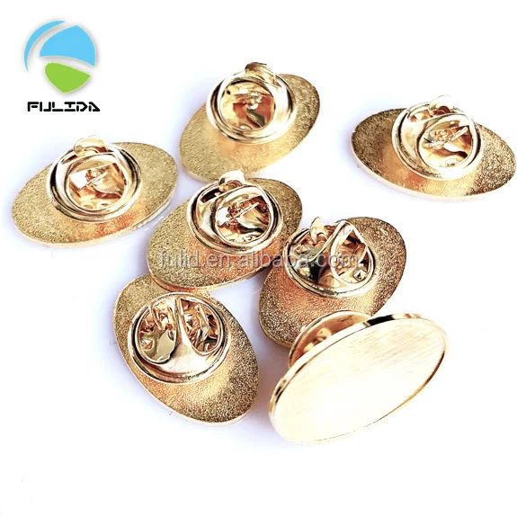 metal made shapes collar pin metal blank brooch pins