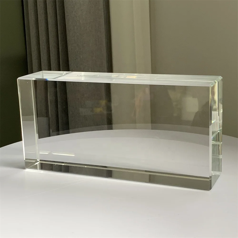 50*100*200mm Rectangular Glass Bricks Building Glass Clear Transparent Glass Block For Building Decoration