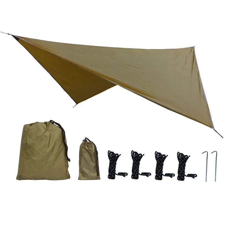 Sun Shelter Tent Tarp For Beach Waterproof Shade Outdoor Camping Hammock Rain Fly Garden Hammock Awning Canopy