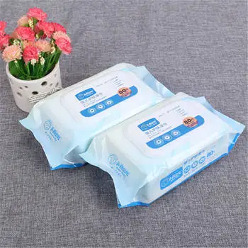 80Pcs/Bag Disposable Spunlace Adult Baby Wet Wipes Cute  Girl Travel Portable Kids Tissues Unscented Moisturizing