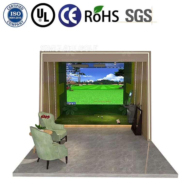 2024 High Quality New Indoor Business and Golf Club Training Center Popular AR Golf Simulator