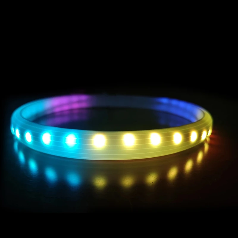 New Item USB-C  Multi color  Silicone LED Dog Collar With Multi  Functional RGB Light Up Pet Collar USB Rechargeable