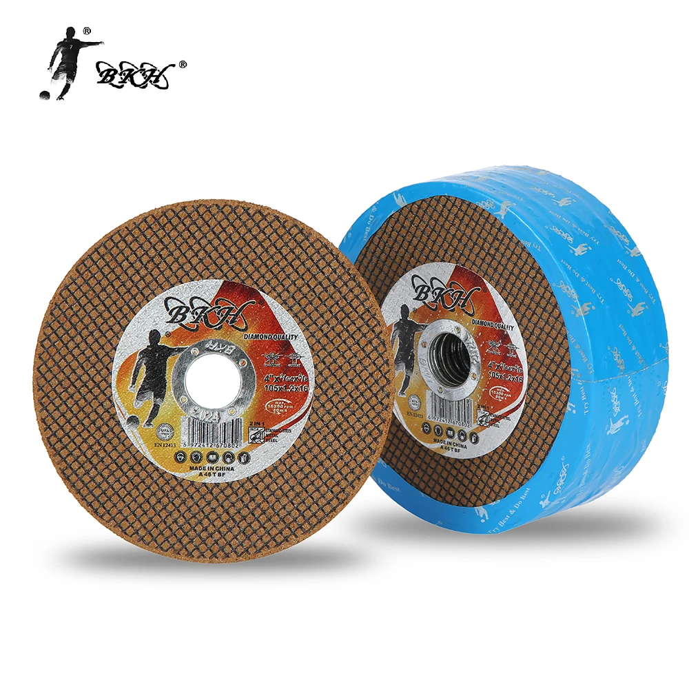 BKH Yellow double net 4inch  107x1.2X16mm  abrasive disks S.S cutting disc