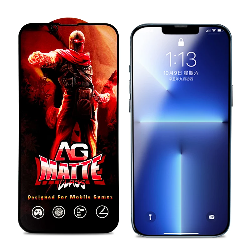 Factory price 9H Matte Frosted Glass Tempered Glass Screen protector For iphone 11/12/13/pro/max iPhone 14 Screen protector