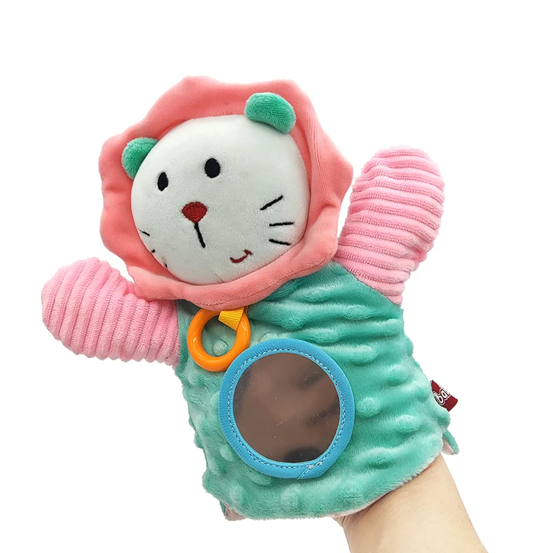 New design toys Cute plush lion hand puppet for Parent-Child Toy
